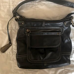 Naturalizer Black Leather Crossbody Purse